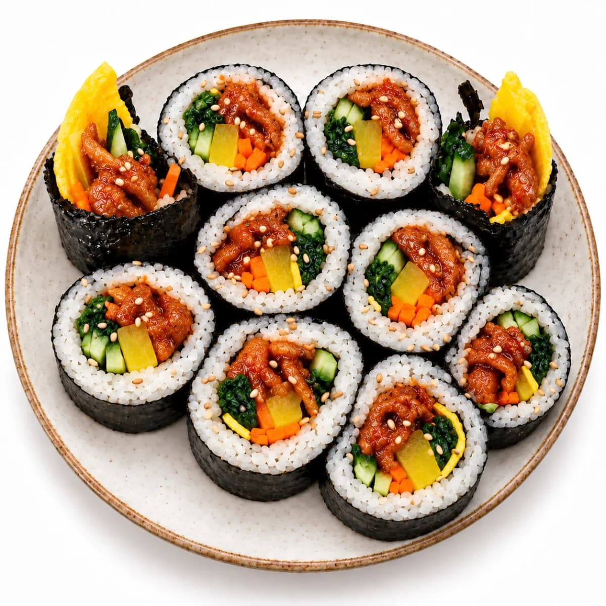 kimbap spicy pork kimbap